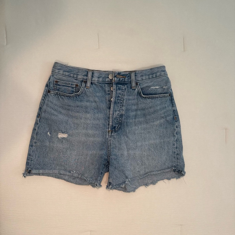 Aritzia Denim Midi Shorts